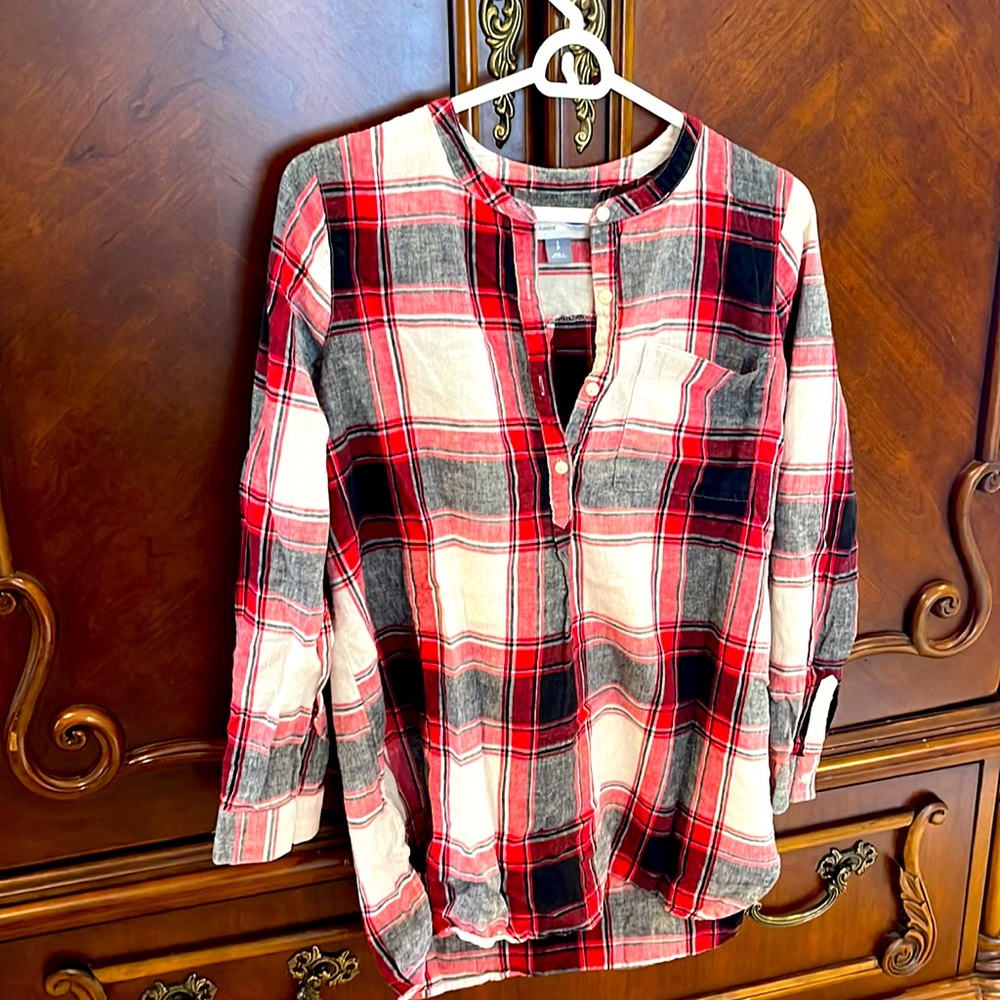 Old Navy- plaid tunic size small